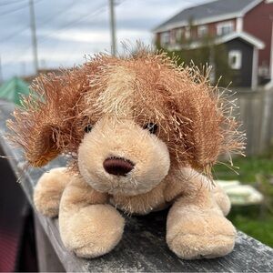 Ganz Webkinz Cocker Spaniel Dog Plush Brown Shaggy Hair Without Codes Retired